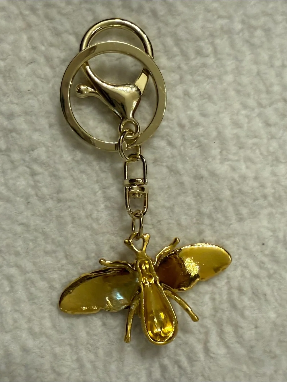 Rhinestone Bumblebee Bag Charm Enamel Honey Bee Purse Accessory